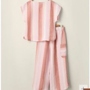 Garnet Hill Cropped Linen Pajamas